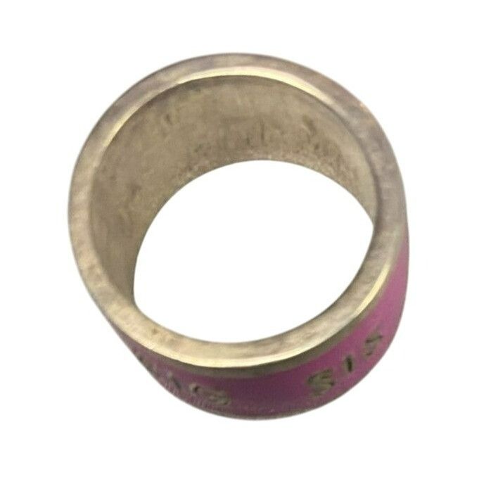 Other Big Sis Engraved Pink and Silver Tone Band Ring Size 6 Size ONE SIZE - 4 Thumbnail