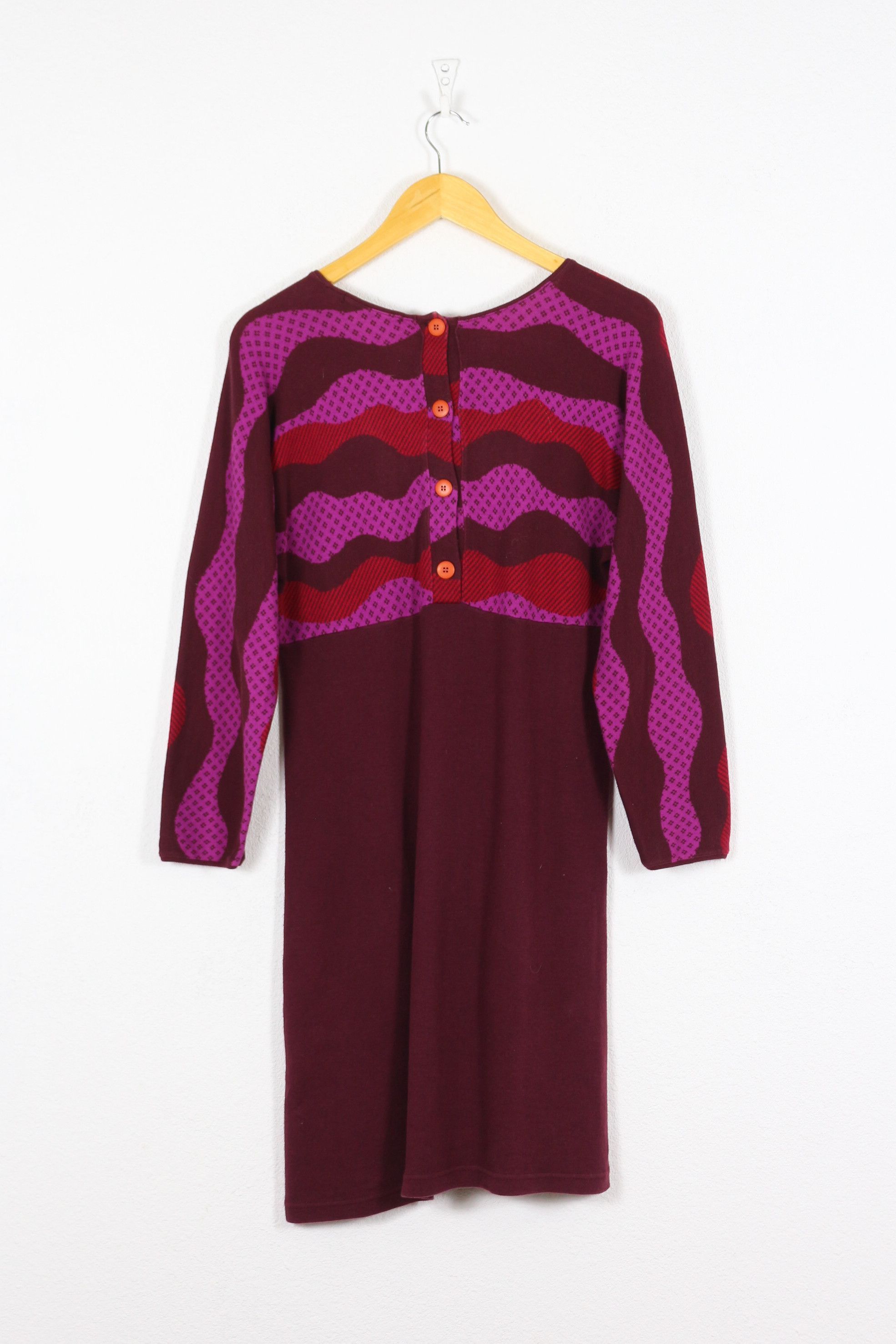 Japanese Brand Gudrun Sjoden Avant Garde Y2K Pink Dress NZ Size S / US 4 / IT 40 - 5 Thumbnail