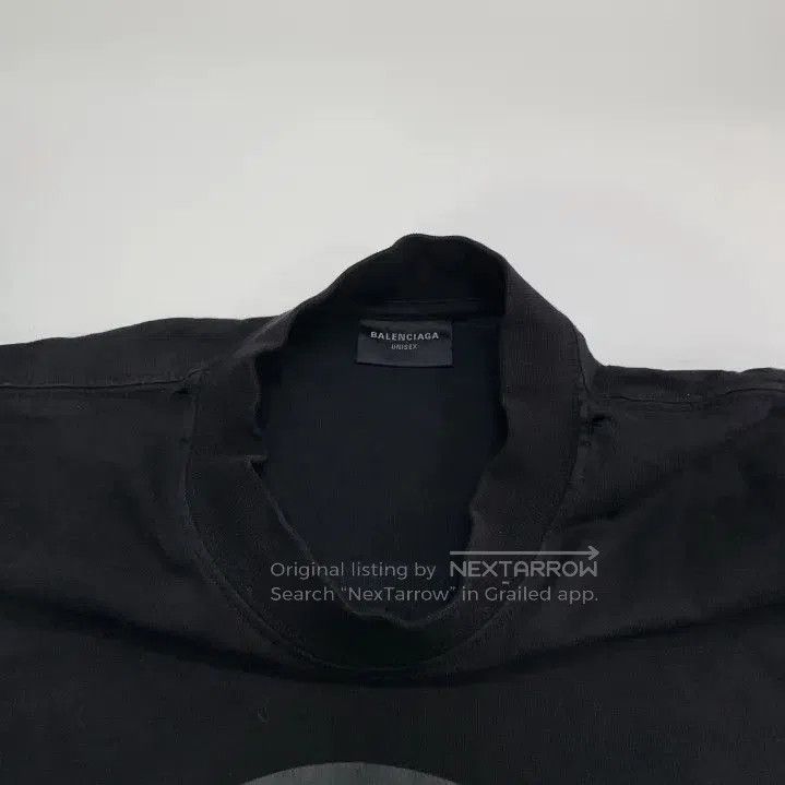 Balenciaga Balenciaga Men's Black Logo Print Short Sleeve T. Size US S / EU 44-46 / 1 - 1 Thumbnail