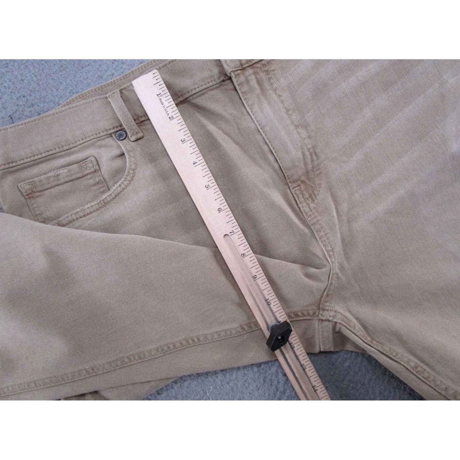 Vintage Buckle Jeans Buckle BKE Mens Straight Stretch Leg 42L 42x33 Tan Brown Denim 5-Pocket Style 42 Inseam Men Jeans Size US 42 / EU 58 - 7 Thumbnail