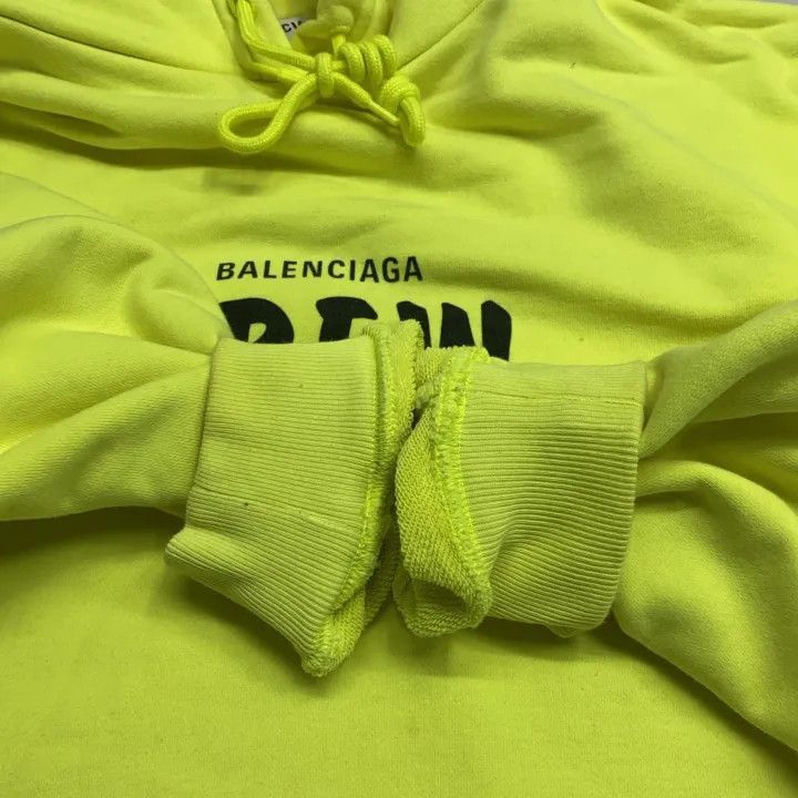 Other Balenciaga Bright Yellow Logo Hoodie for Women 0079-2507 Size M / US 6-8 / IT 42-44 - 5 Thumbnail
