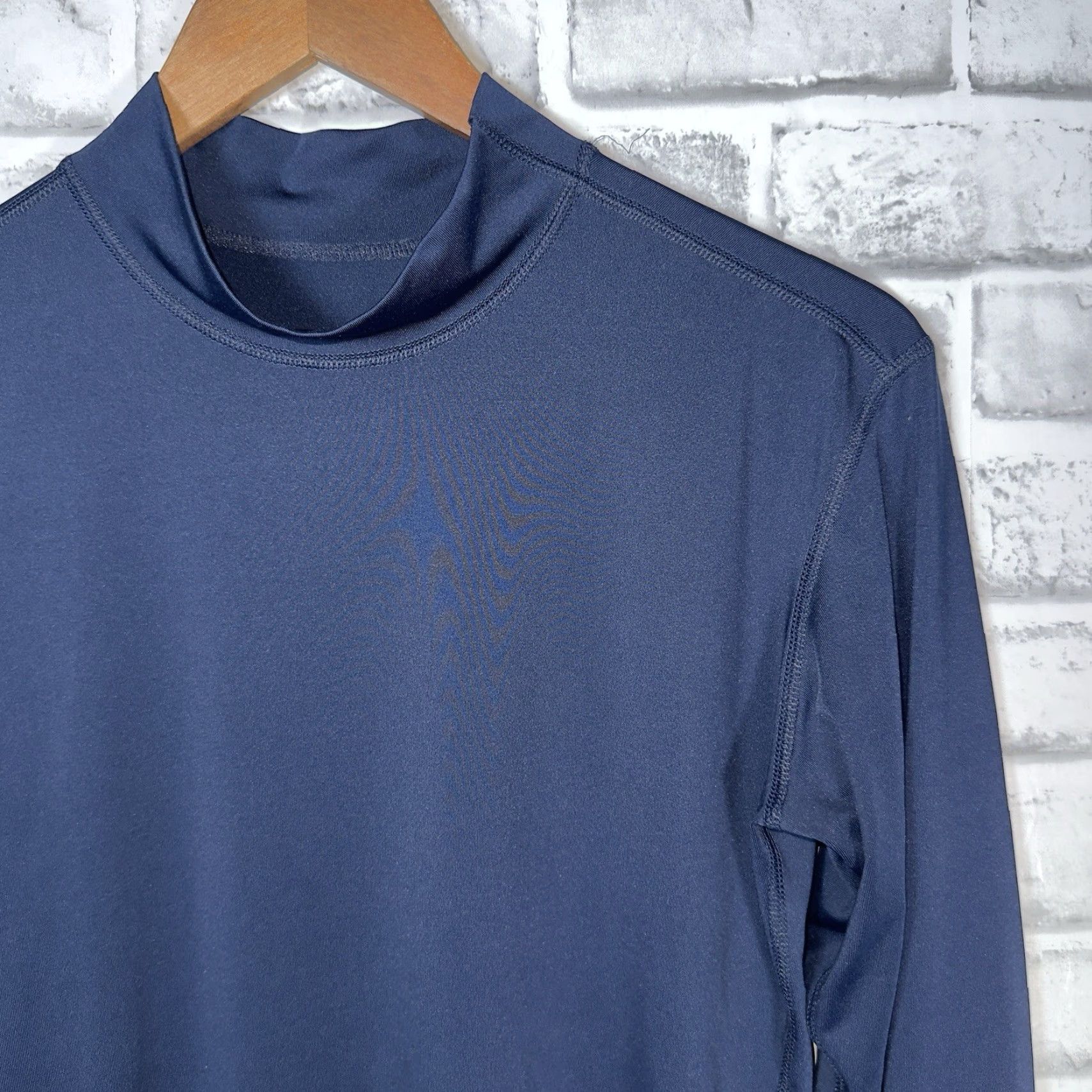 Adidas Adidas Dark Blue Polyester Long Sleeve Athletic Compression Shirt Mens Size M Size US M / EU 48-50 / 2 - 2 Thumbnail