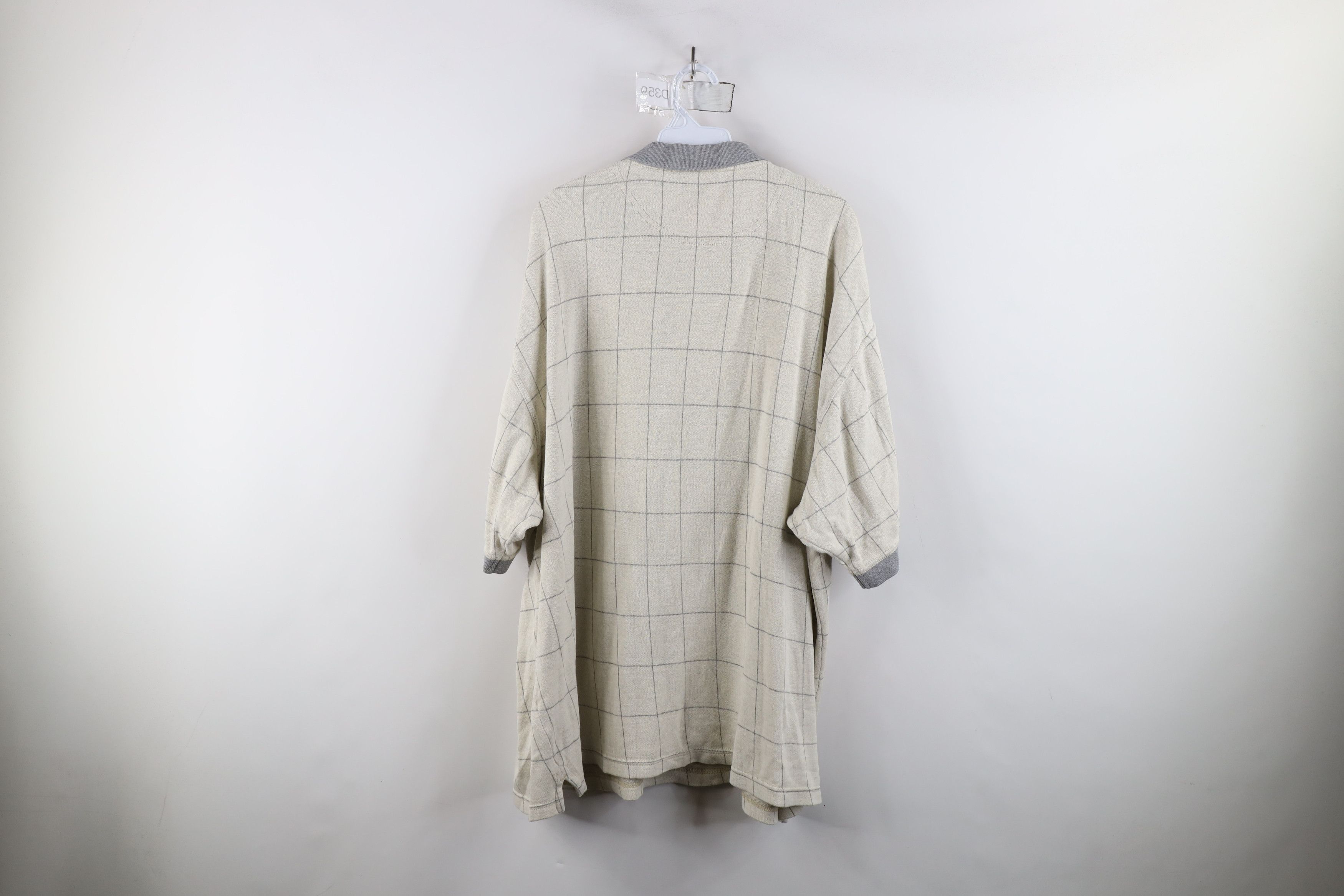 Vintage Vintage 90s Streetwear Fit Checkered Knit Golf Polo Shirt Size US XL / EU 56 / 4 - 10 Thumbnail