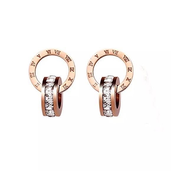 Other Stainless Steel Classic Roman Pendant Earring Size ONE SIZE - 1 Thumbnail