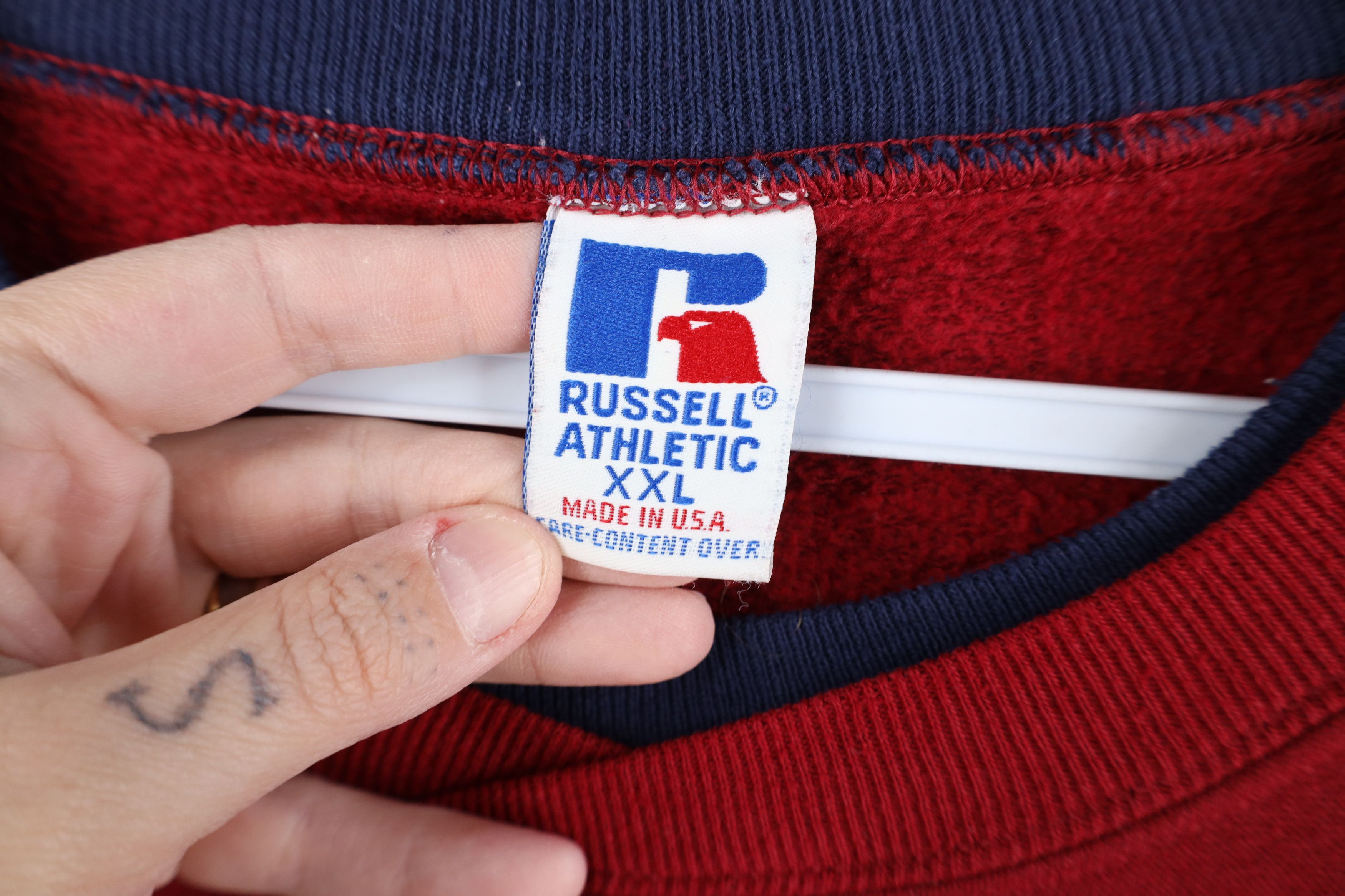 Russell Athletic Vintage 90s Russell Athletic Football Jersey Sweatshirt USA Size US XXL / EU 58 / 5 - 9 Thumbnail