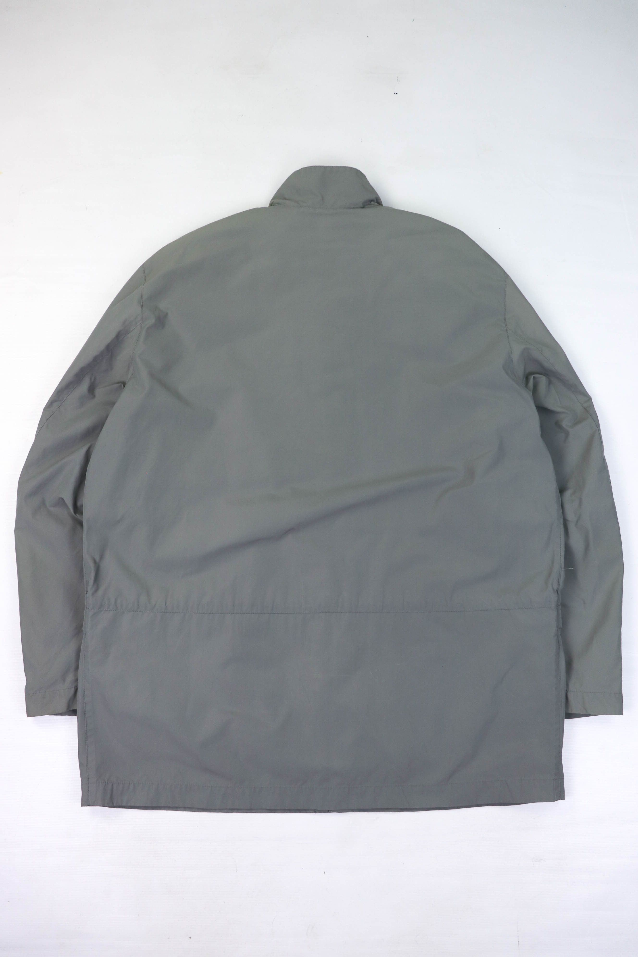 Hugo Boss 00s Vintage Hugo Boss "BEST" Silver Gray Nylon Zip Jacket Size US M / EU 48-50 / 2 - 2 Thumbnail