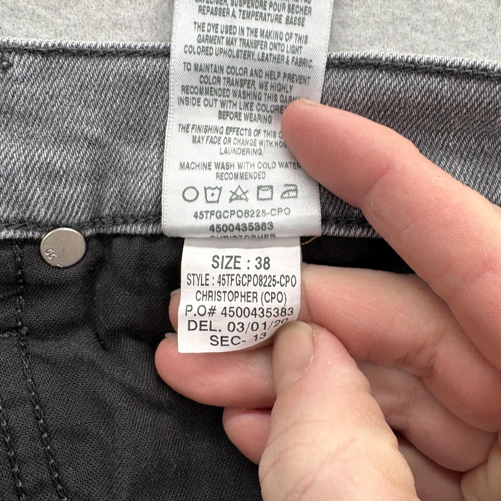 Vintage Joe's Jeans The Brixton Straight Jeans Mens 38x34 Gray Slim Stretch Denim Size US 38 / EU 54 - 7 Thumbnail