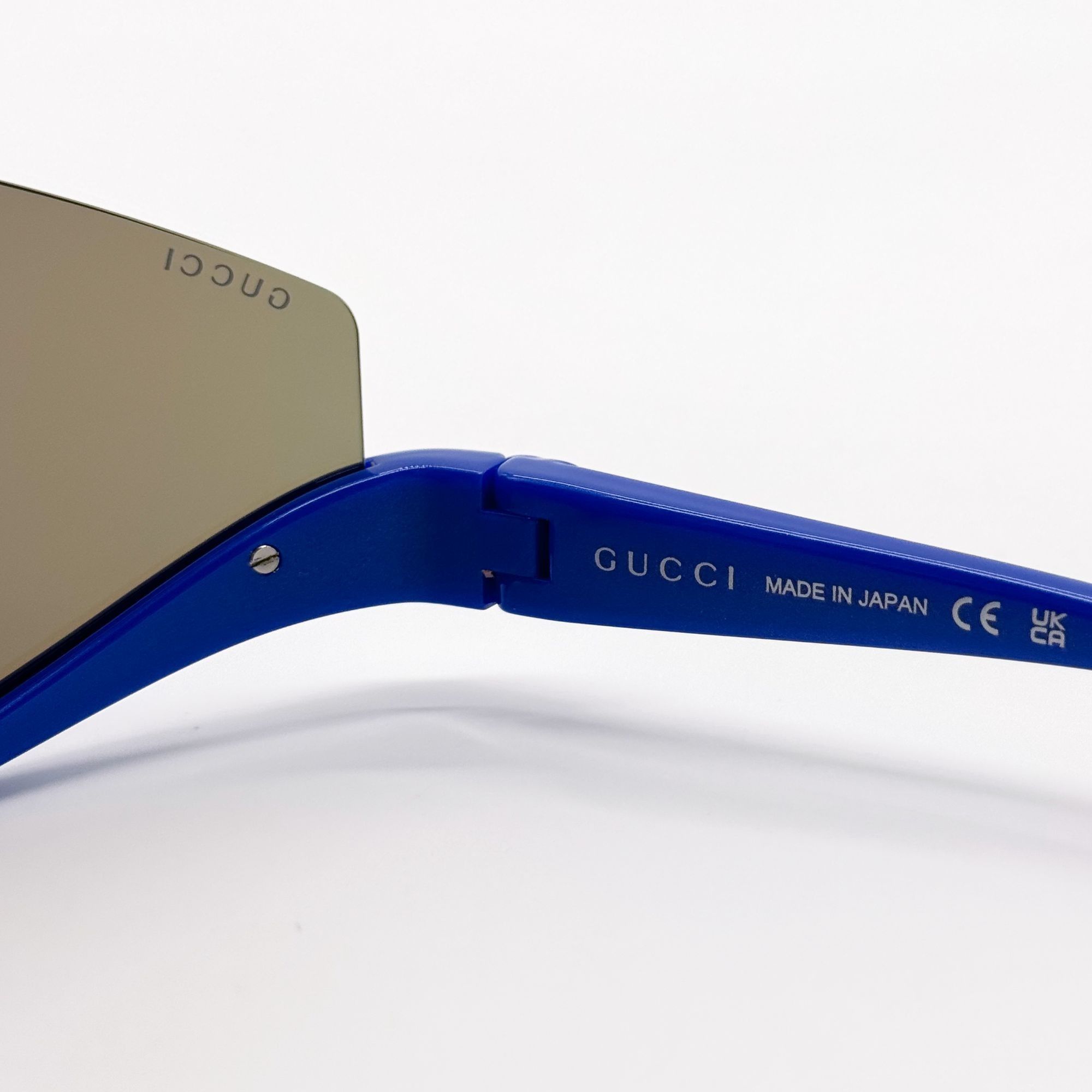 Gucci NEW GUCCI SUNGLASSES GG1650S 010 SHIELD BLUE UNISEX GUCCI Size ONE SIZE - 8 Thumbnail