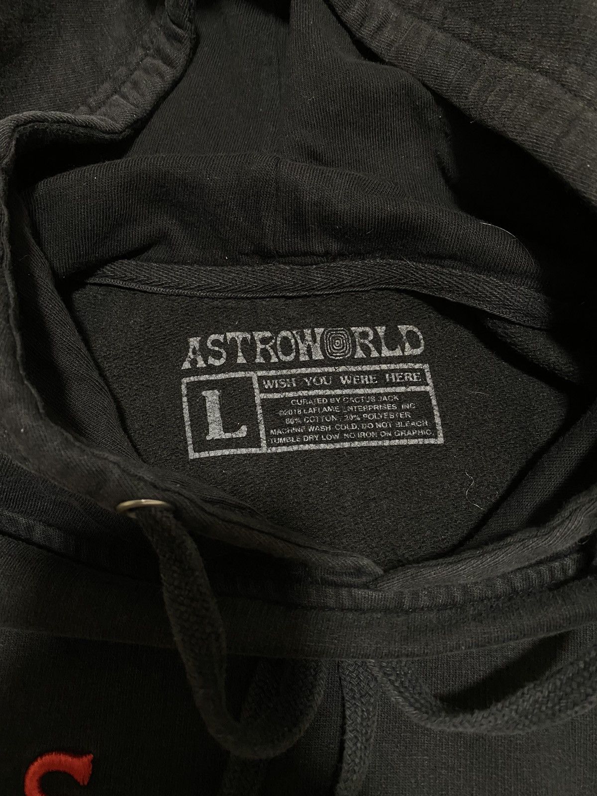 Travis Scott × Vintage Rare Y2K Travis Scott Astroworld Wish You Were Here Hoodie Size US L / EU 52-54 / 3 - 8 Thumbnail