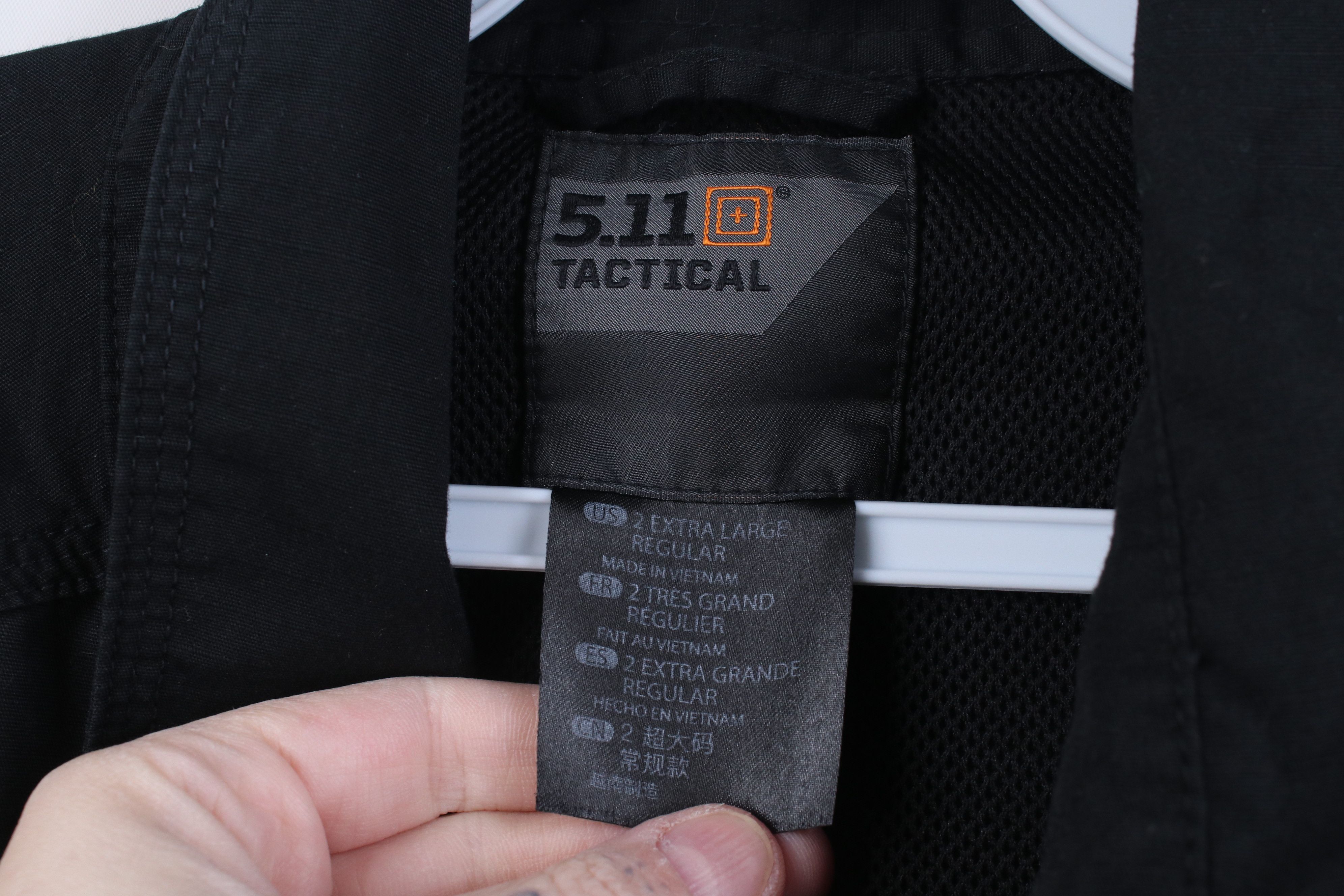 Vintage 5.11 Tactical Series Ripstop Short Sleeve Button Shirt Black Size US XXL / EU 58 / 5 - 10 Thumbnail