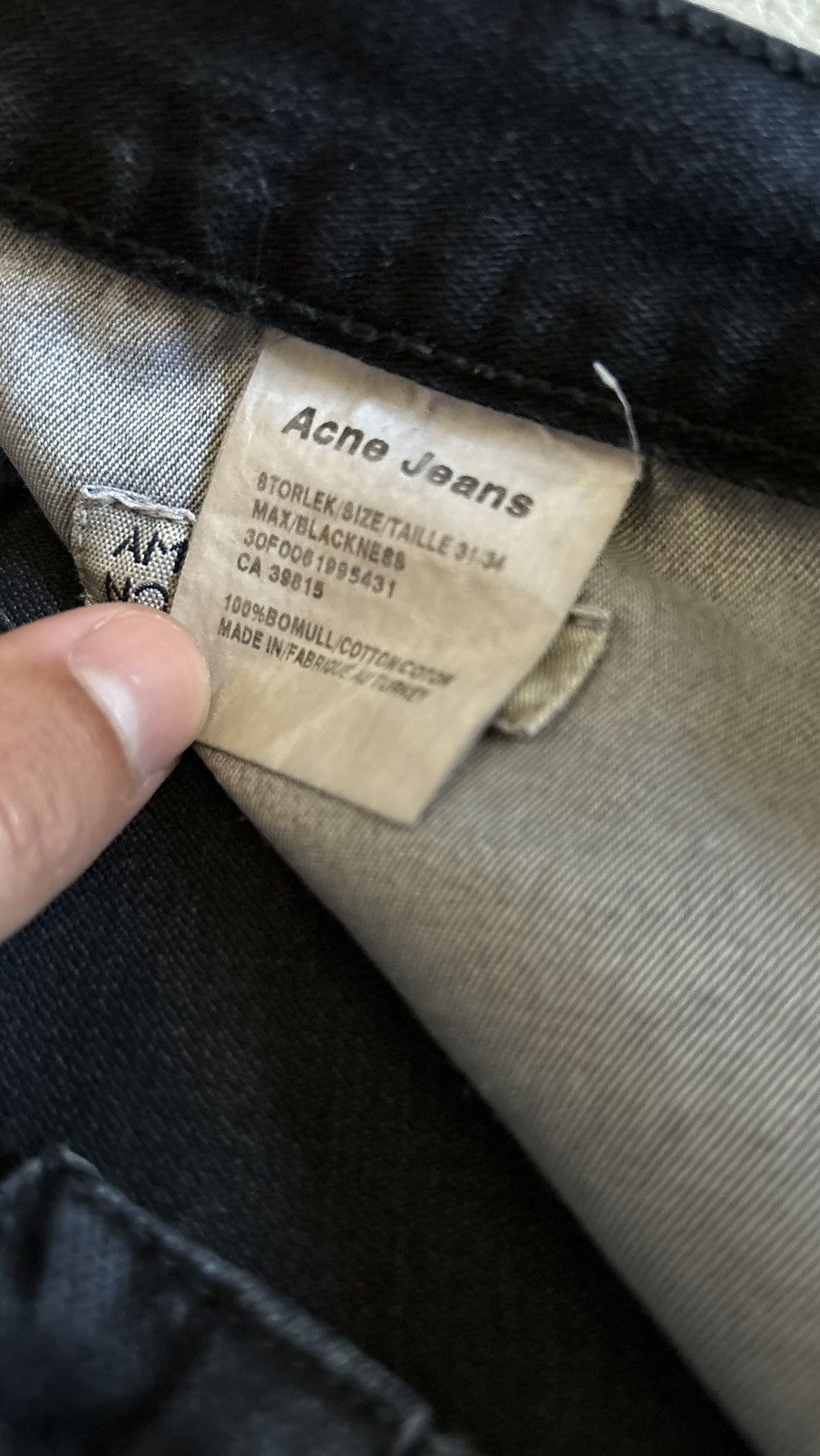 Acne Studios Acne Studios Max Blackness Jeans Size US 31 - 7 Thumbnail