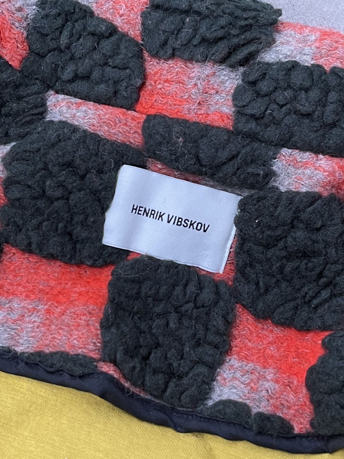 Henrik Vibskov !DS! AW23 Henrik Vibskov Big Bag Teddy Checks Jacket Size US L / EU 52-54 / 3 - 23 Thumbnail