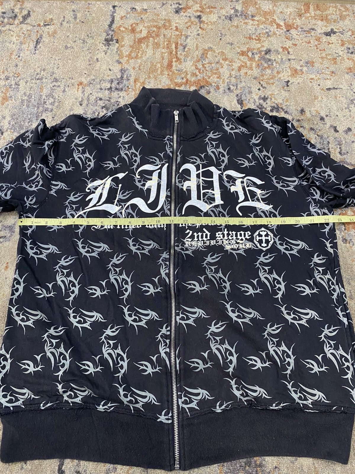 Le Grande Bleu (L.G.B.) Undefined Qnatro-Q tribal sweater zip up ifsxstyle lgb Size US M / EU 48-50 / 2 - 11 Thumbnail