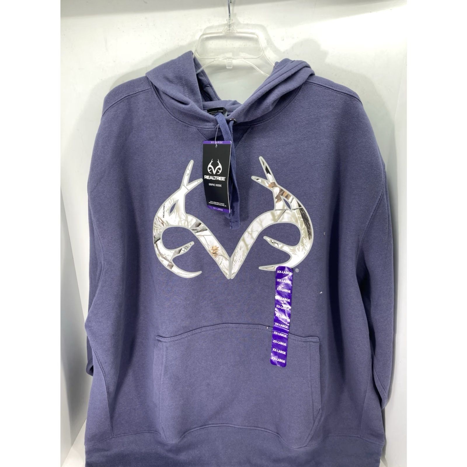 Realtree Realtree Hoodie Sweatshirt Men 2XL Gray Pullover Cotton Logo NWT Size US XXL / EU 58 / 5 - 2 Thumbnail