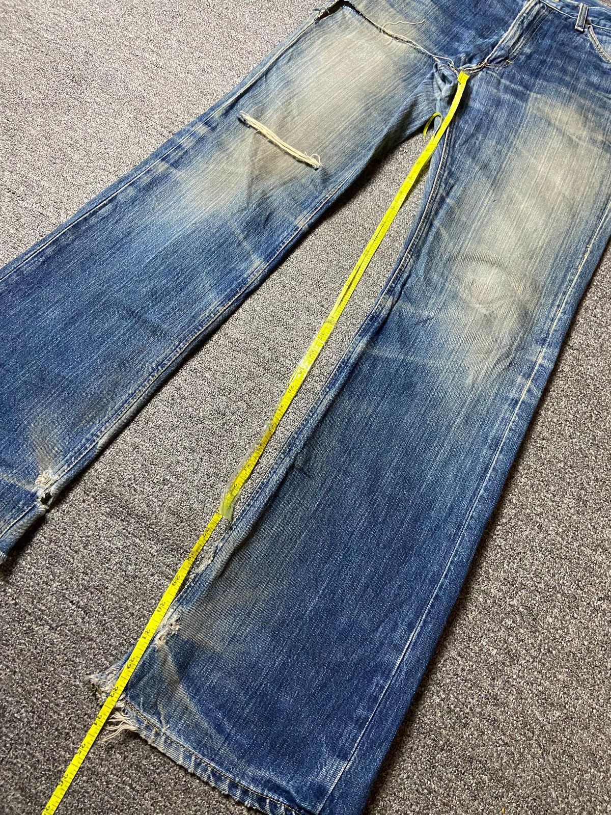 Japanese Brand × Lee × Vintage Vintage LEE Riders Distressed Denim Ripped Jeans (129) Size US 30 / EU 46 - 3 Thumbnail