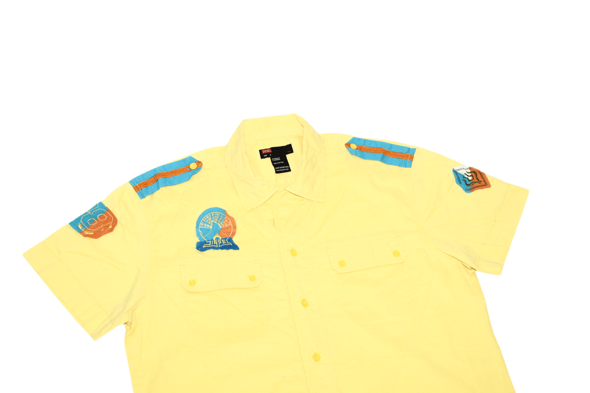 Diesel VTG Diesel Military Style Patched short sleeve shirt Size US M / EU 48-50 / 2 - 2 Thumbnail