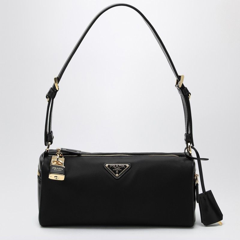 Prada Black Medium Bag With Padlock