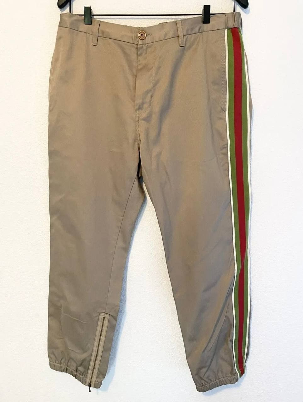 image of Gucci Pants With Gucci Logo in Bruin, Men's (Size 36)