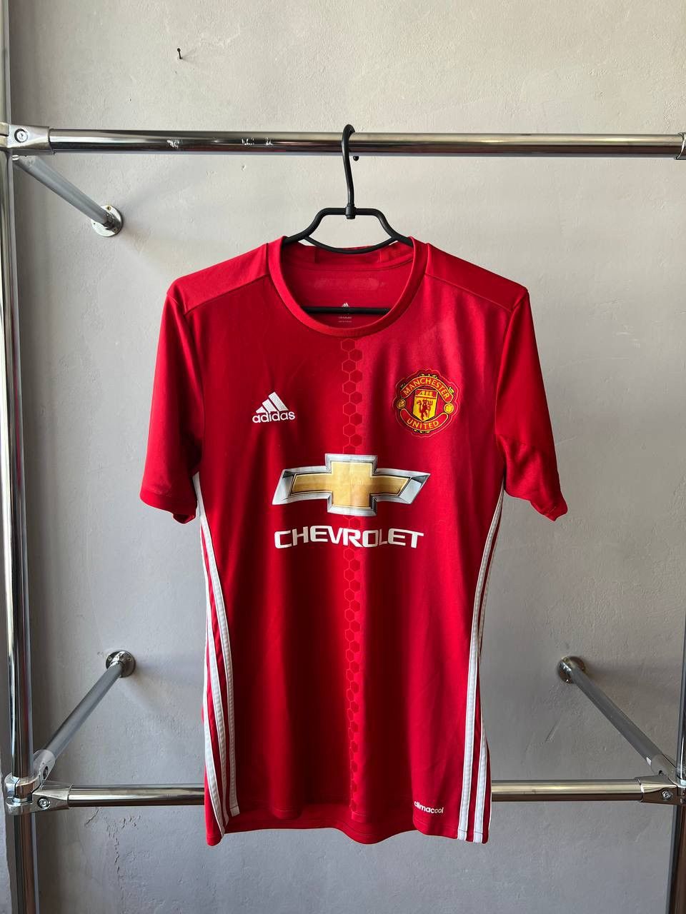 Adidas 2016 MANCHESTER UNITED ADIDAS HOME SOCCER FOOTBALL JERSEY S Size US S / EU 44-46 / 1 - 3 Thumbnail