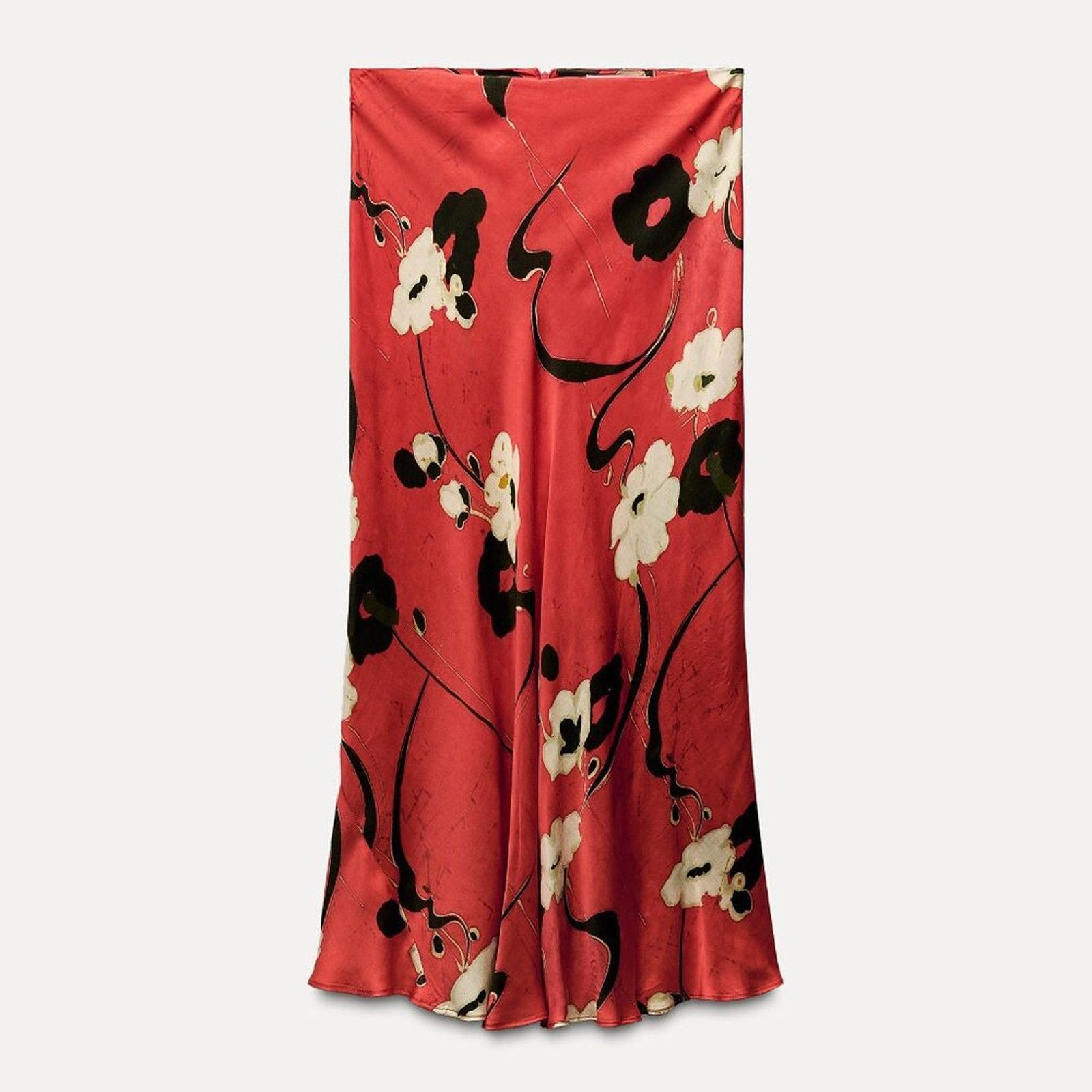 Zara ZARA Flowy Midi Skirt Size 34" / US 12 / IT 48 - 10 Thumbnail