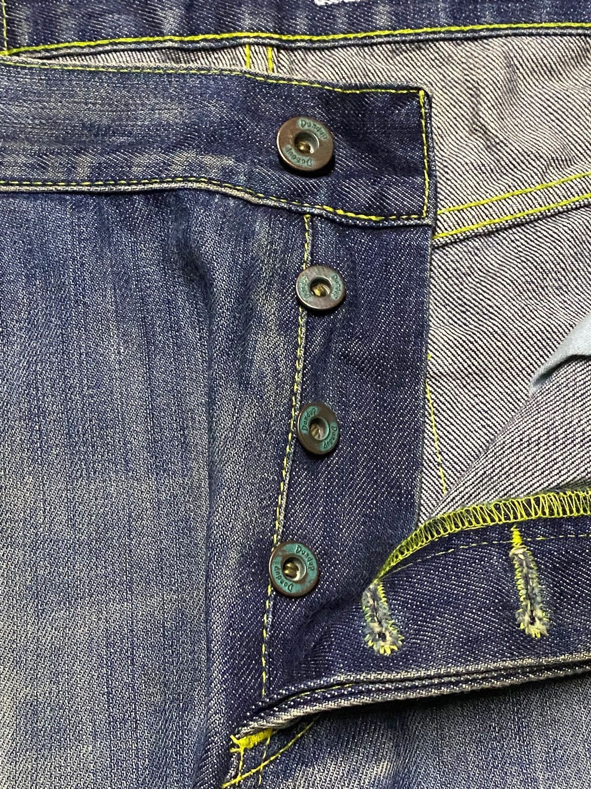 Kapital Dondup Distressed Wide Leg Jeans Vintage Washed Denim Size US 34 / EU 50 - 9 Thumbnail