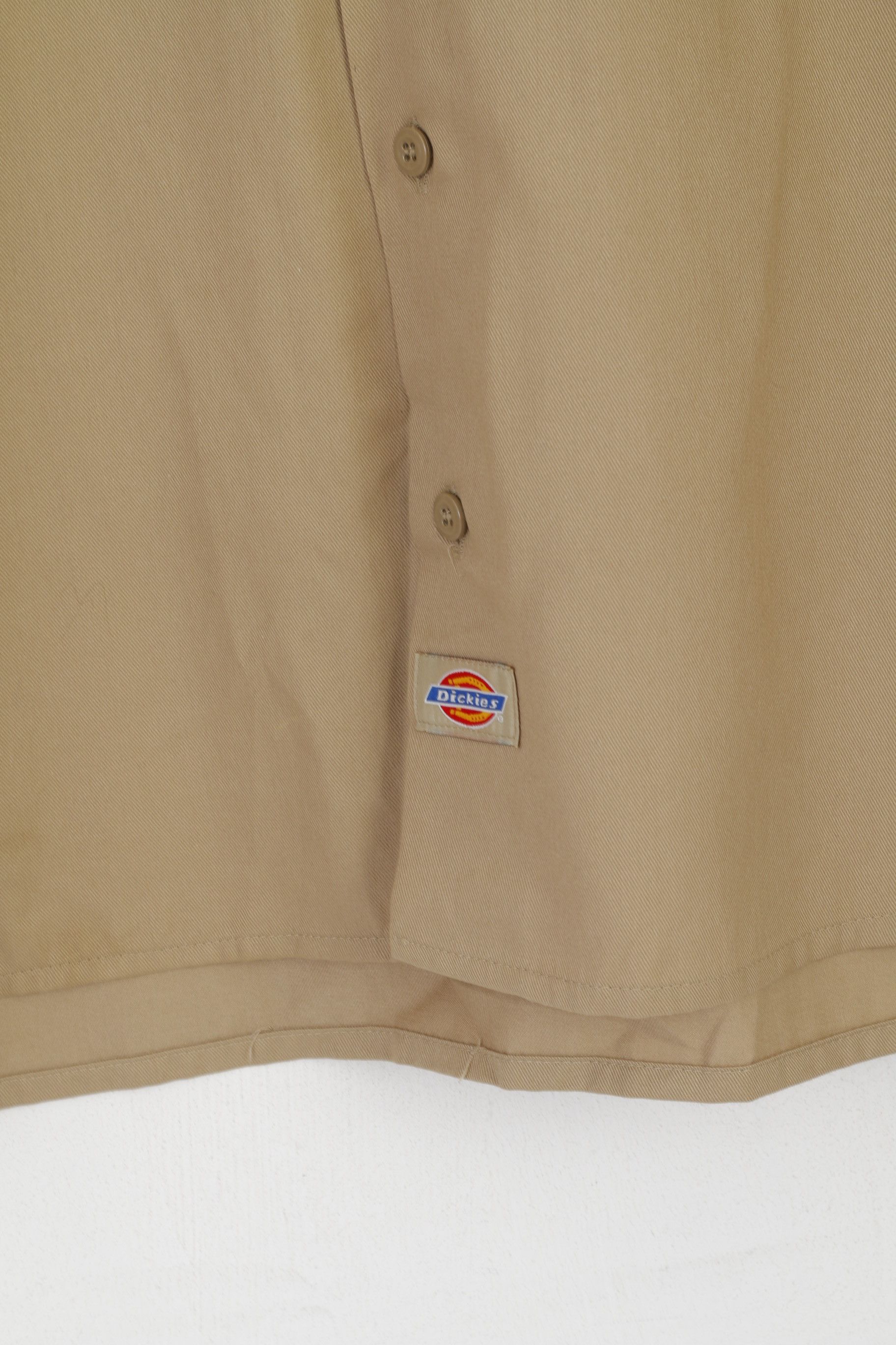Dickies Dickies Men 34/35 M Casual Shirt Brown Cotton 8128 Size US M / EU 48-50 / 2 - 7 Thumbnail