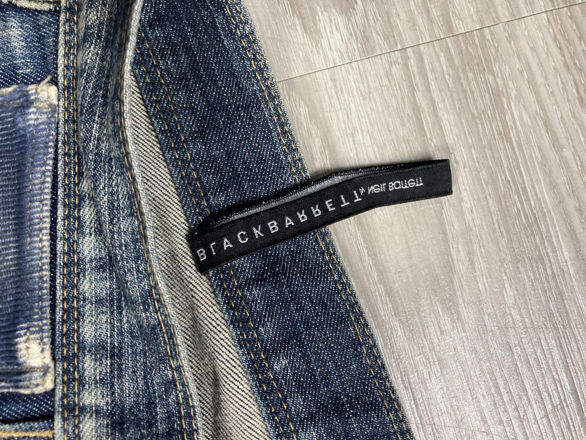 Black Barrett × Neil Barrett Blackbarrett By Neil Barrett Biker Ribbed Jeans Pant Size US 31 - 6 Thumbnail