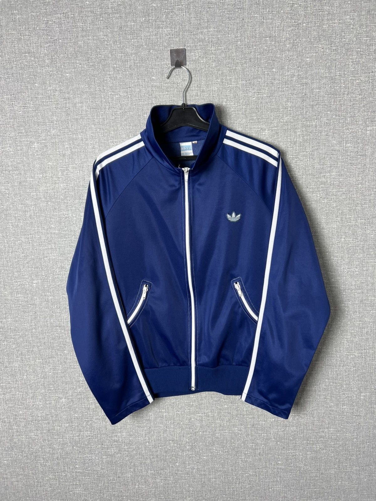 Vintage 70s Adidas Firebird Track Top Jacket Trefoil Logo