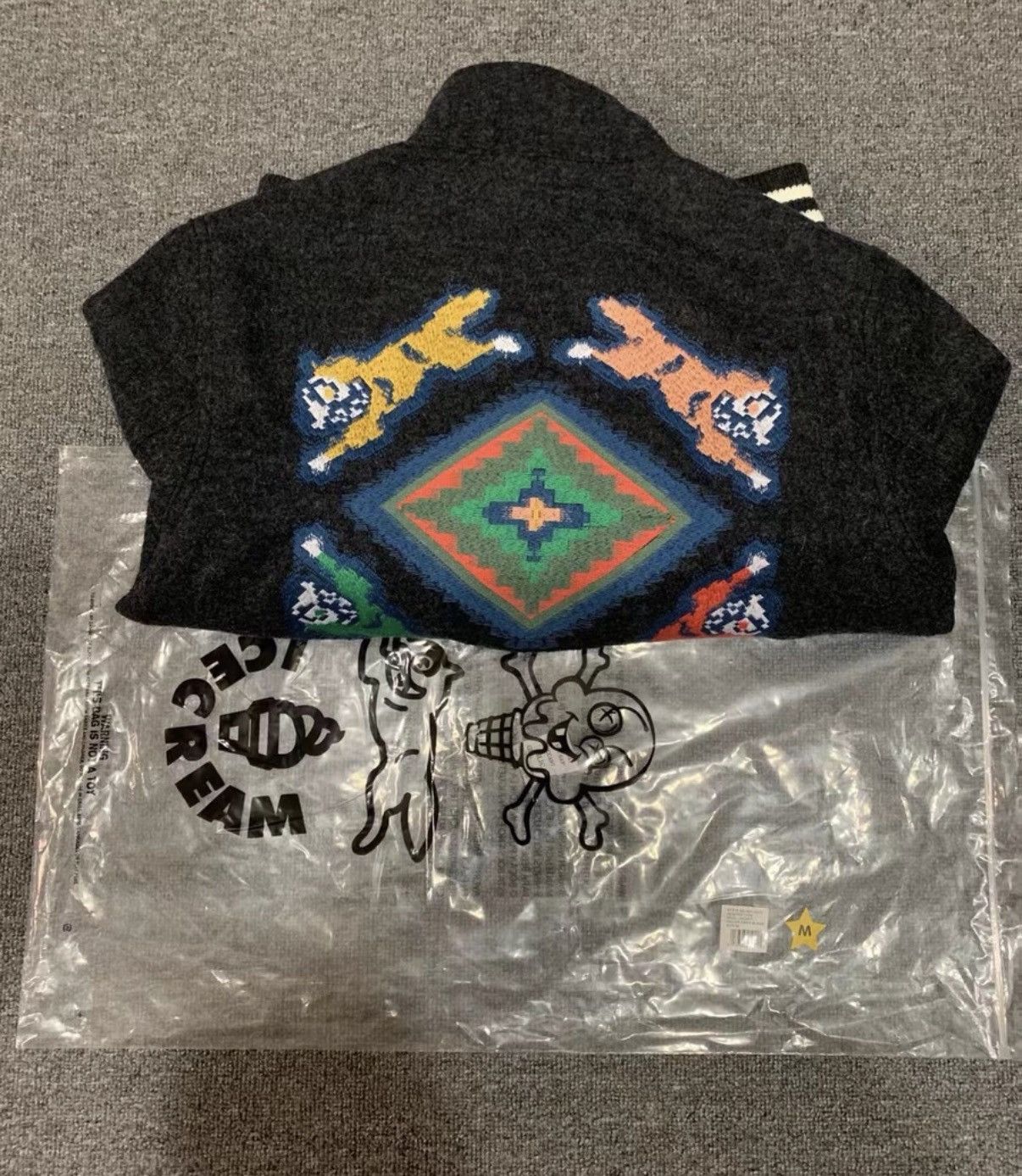 Billionaire Boys Club BBC ICECREAM Circle Flying Dog Varsity Jacket Size US L / EU 52-54 / 3 - 5 Thumbnail