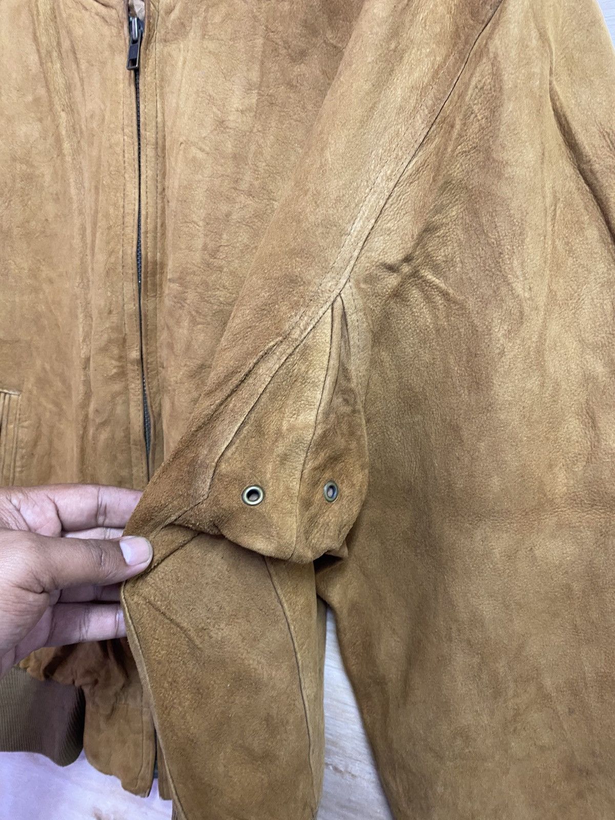 Coach Vintage Coach Suede Leather Bomber Jacket Made in USA Brown Size US S / EU 44-46 / 1 - 3 Thumbnail