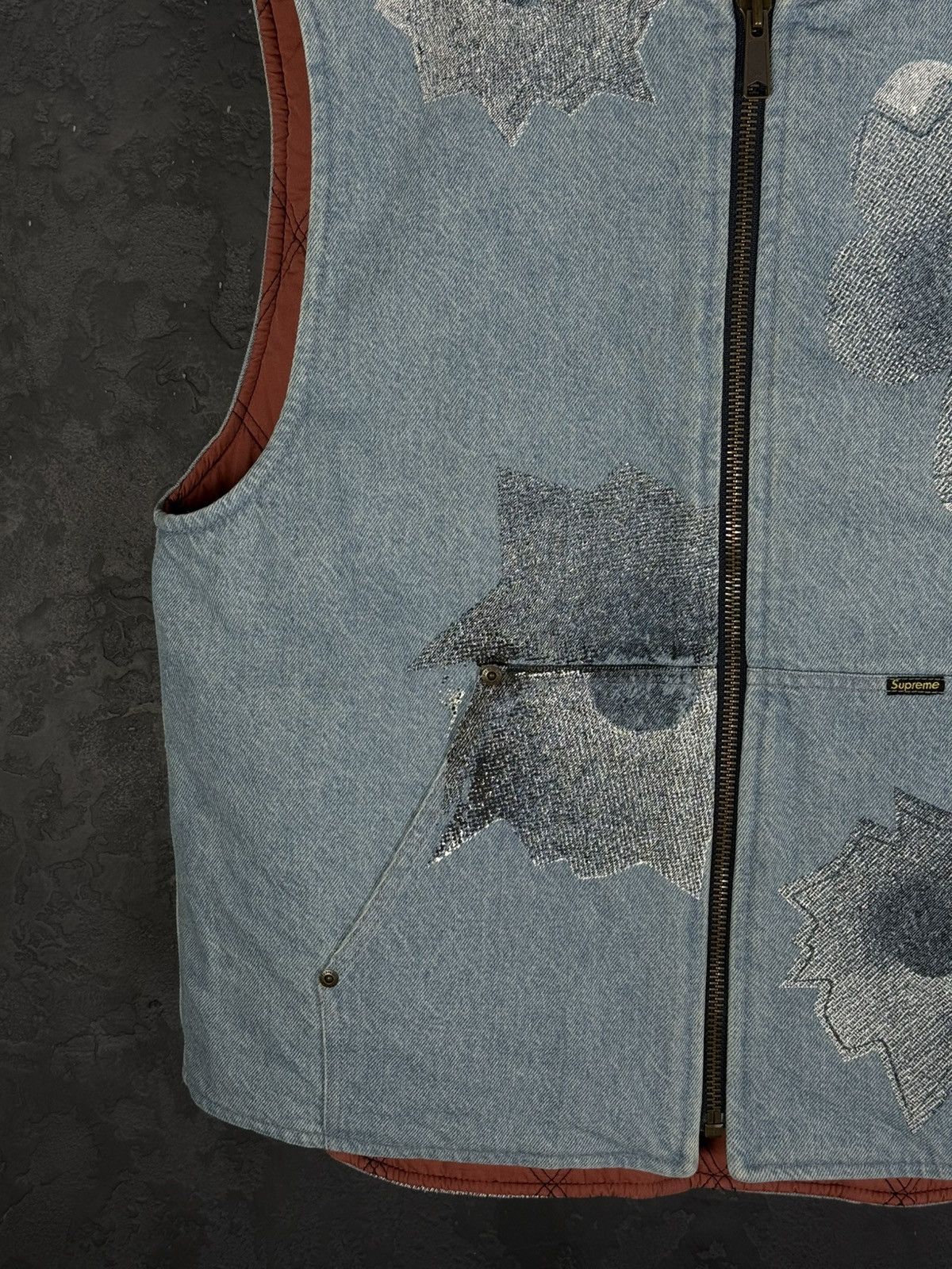 Supreme Supreme Nate Lowman Work Vest Denim (Large) Size US L / EU 52-54 / 3 - 9 Thumbnail