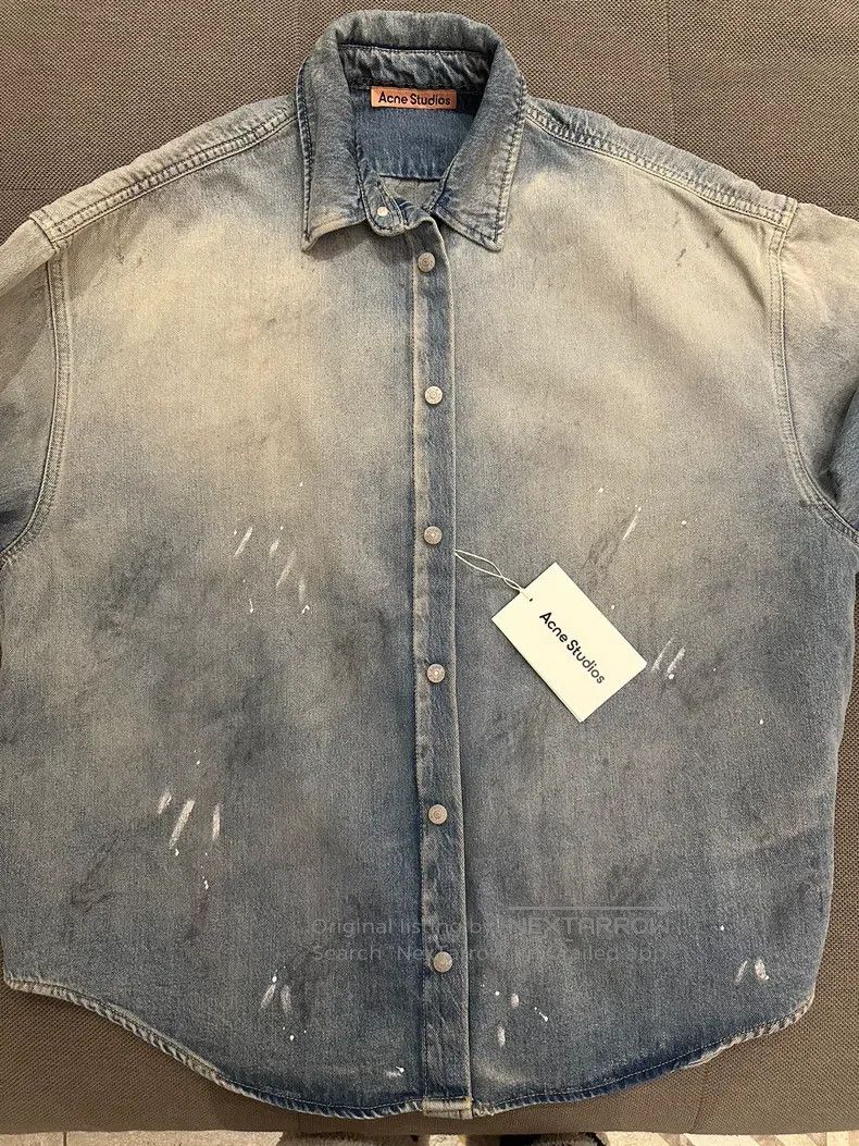 Acne Studios Acne Studio Splatter-Painted Denim Jacket Size US XS / EU 42 / 0 - 1 Thumbnail