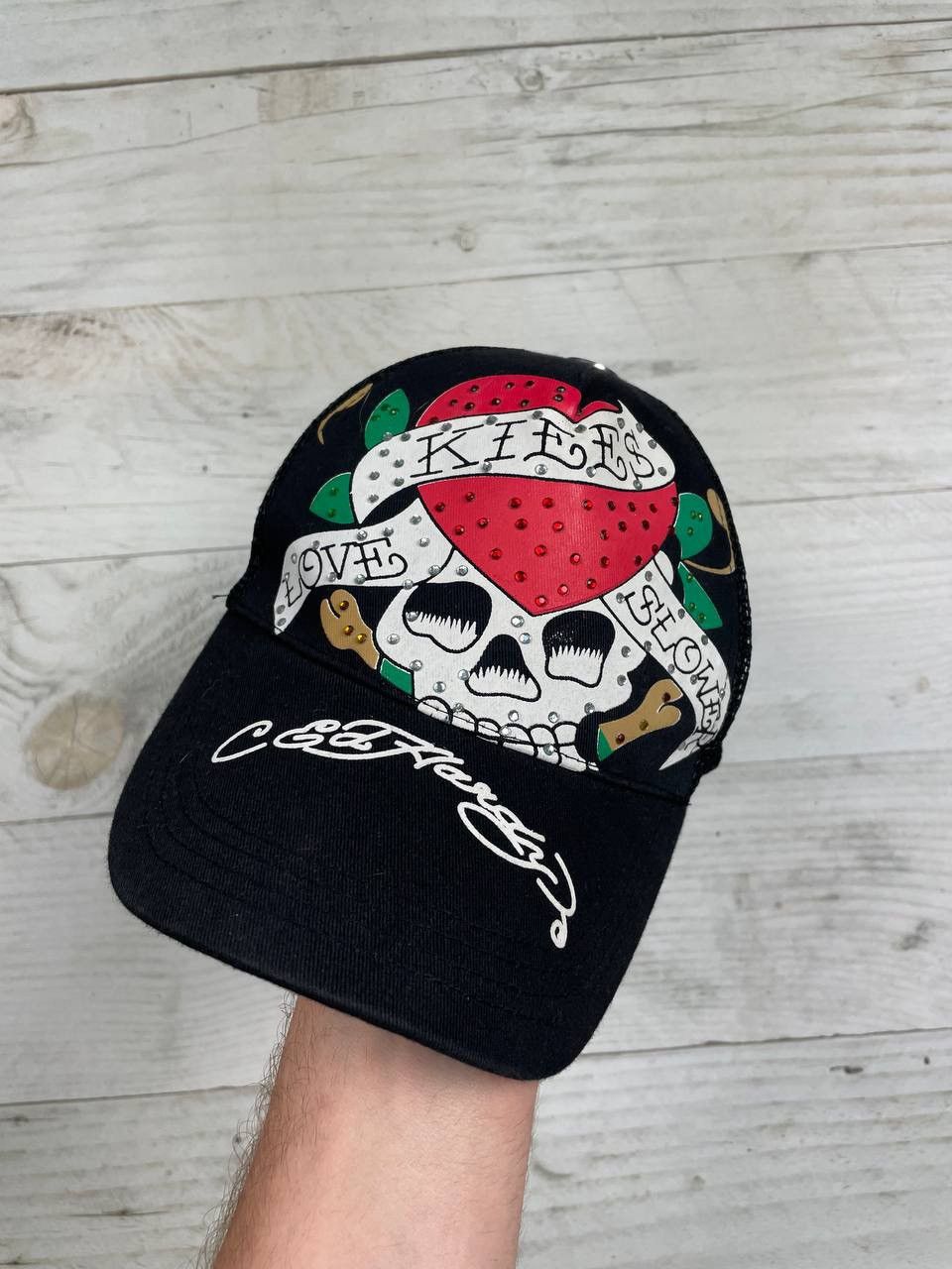 Ed Hardy Vintage Ed Hardy Cap Love Kills Slower Y2K Japan Size ONE SIZE - 2 Thumbnail