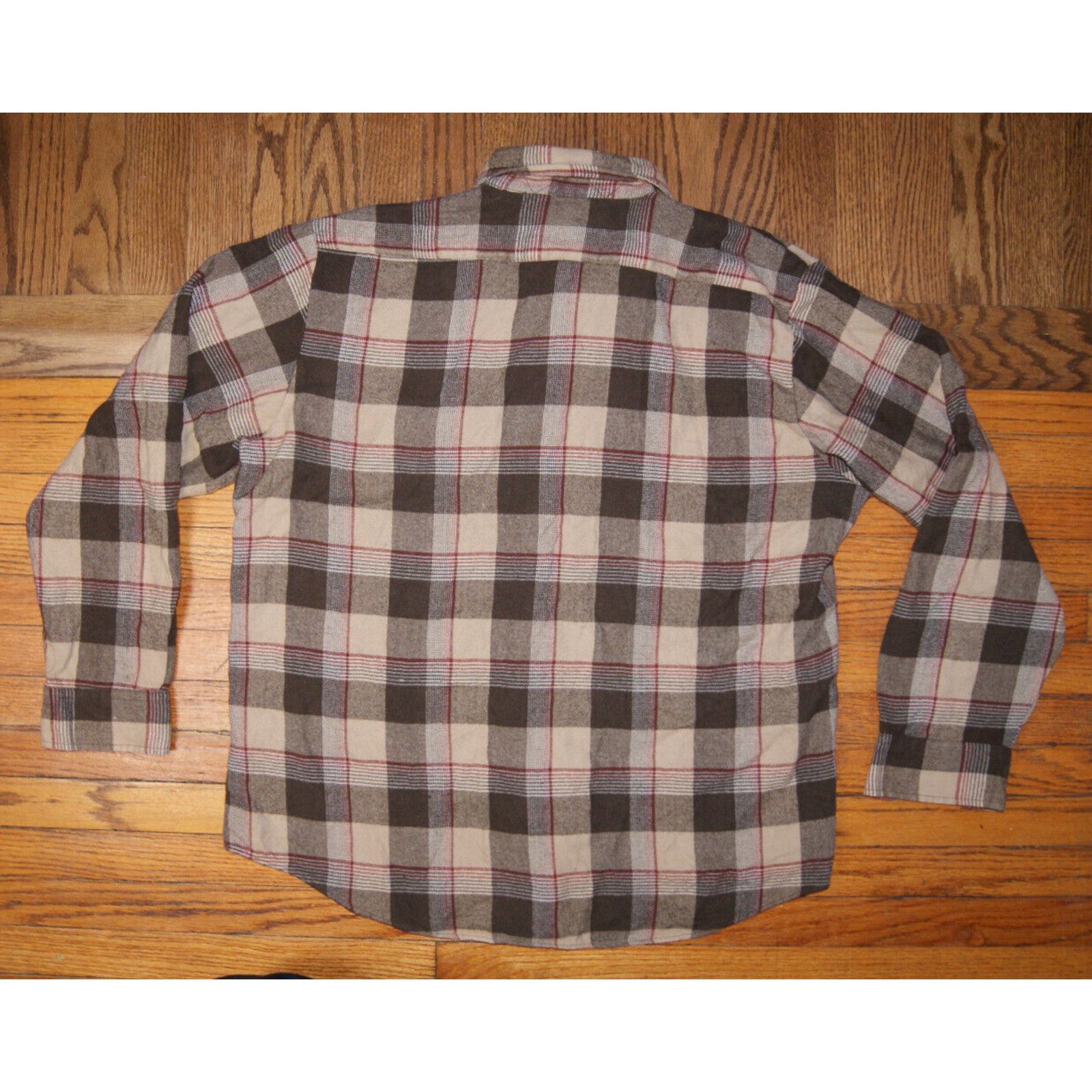 Sears VTG Sears Mens Flannel Shirt XL 17-17.5 Plaid Rockabilly Size US XL / EU 56 / 4 - 5 Thumbnail