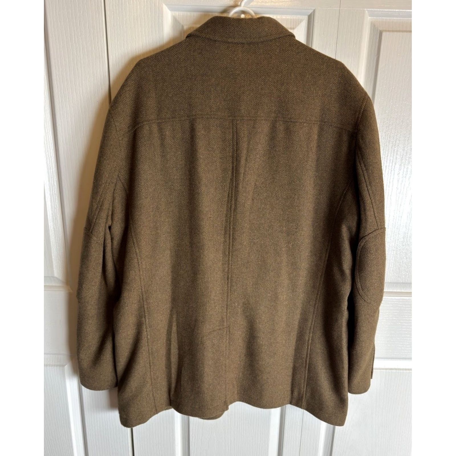 The Territory Ahead Territory Ahead Blazer Jacket Brown Herringbone Wool Blend Three-Button NWT Mens XL Size 46R - 3 Thumbnail