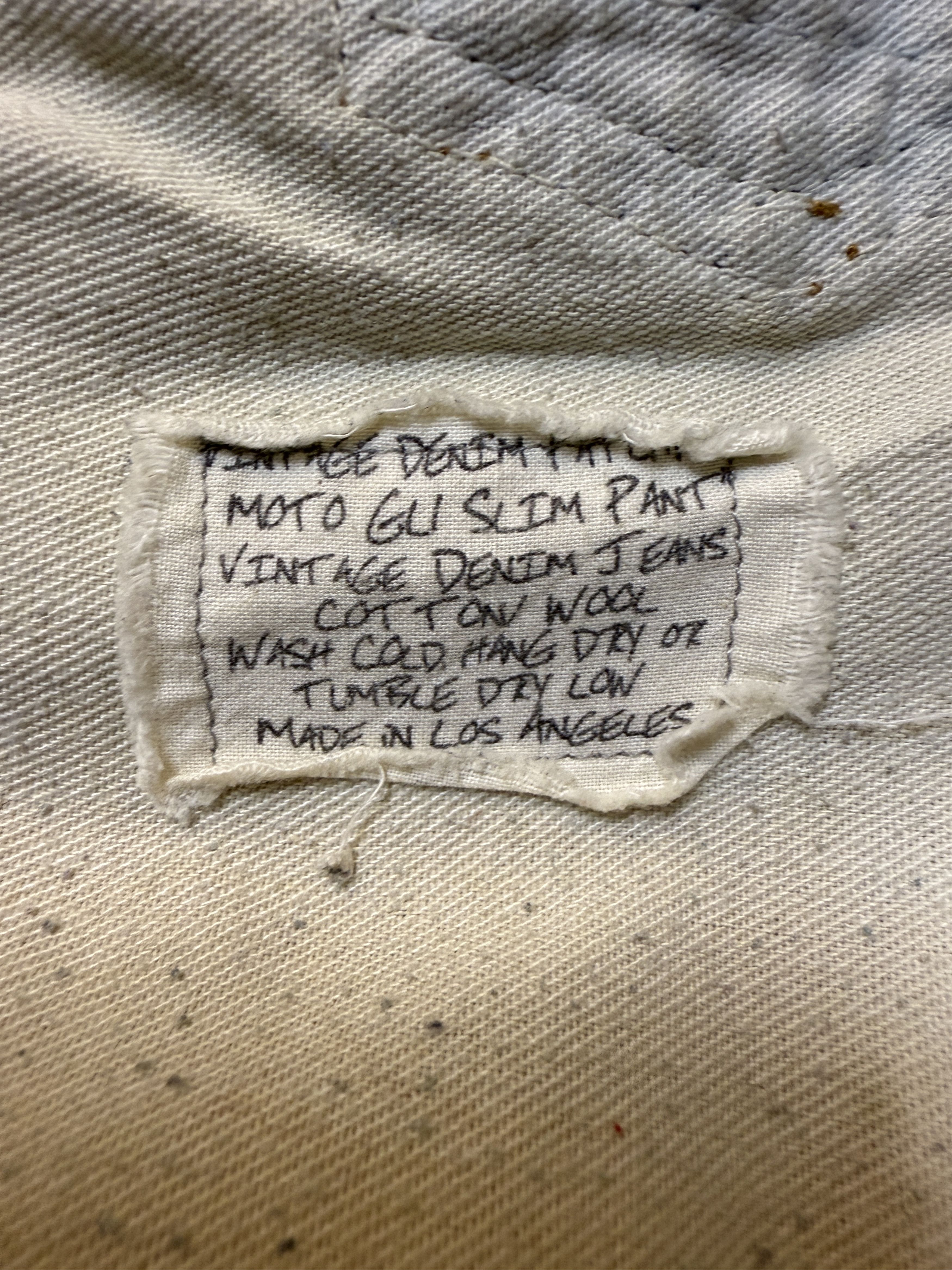 Greg Lauren Greg Lauren Vintage Denim Patchwork Moto GL1 Slim Pant Size US 36 / EU 52 - 7 Thumbnail