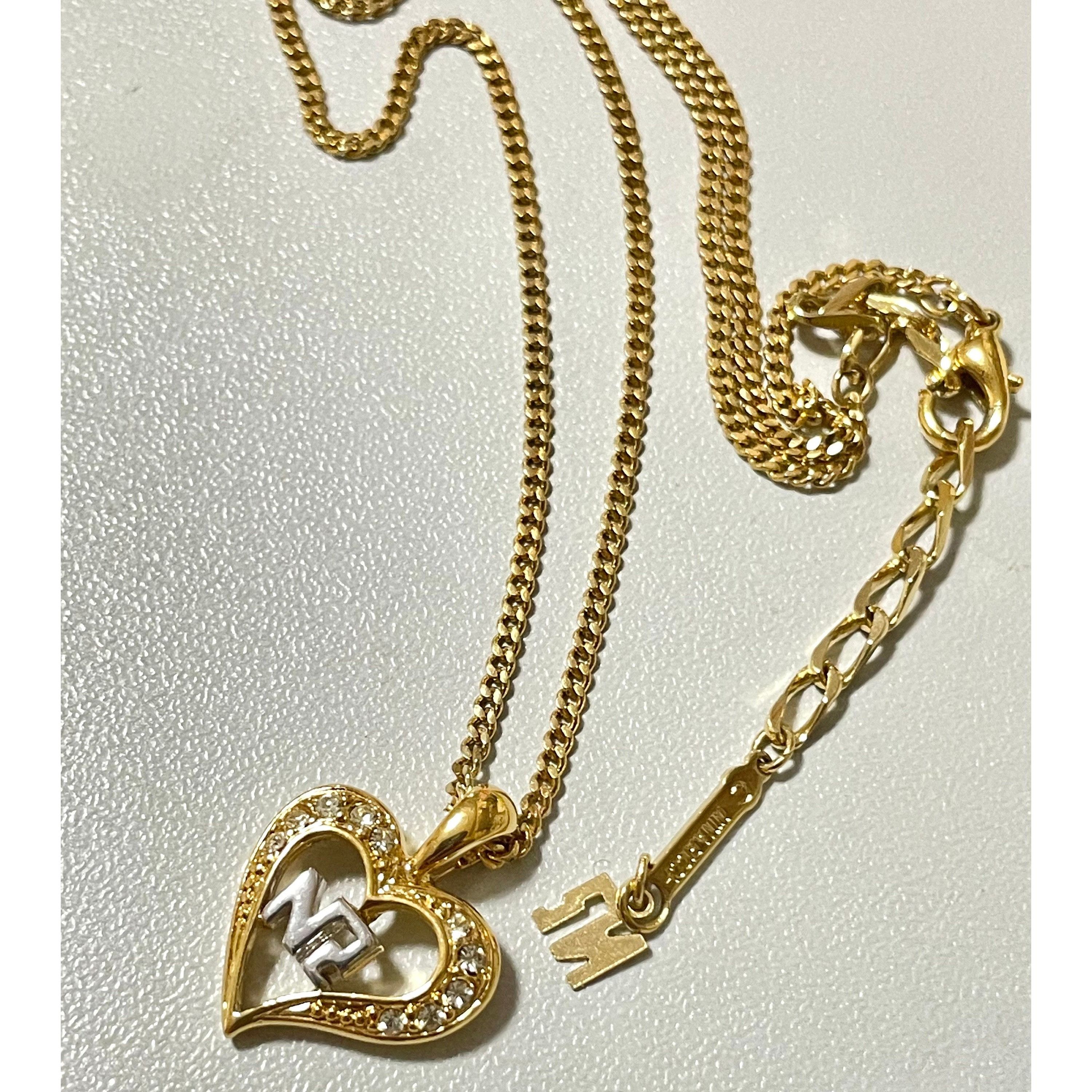 Nina Ricci MINT. Vintage NINA RICCI skinny chain necklace with crystal Size ONE SIZE - 5 Thumbnail