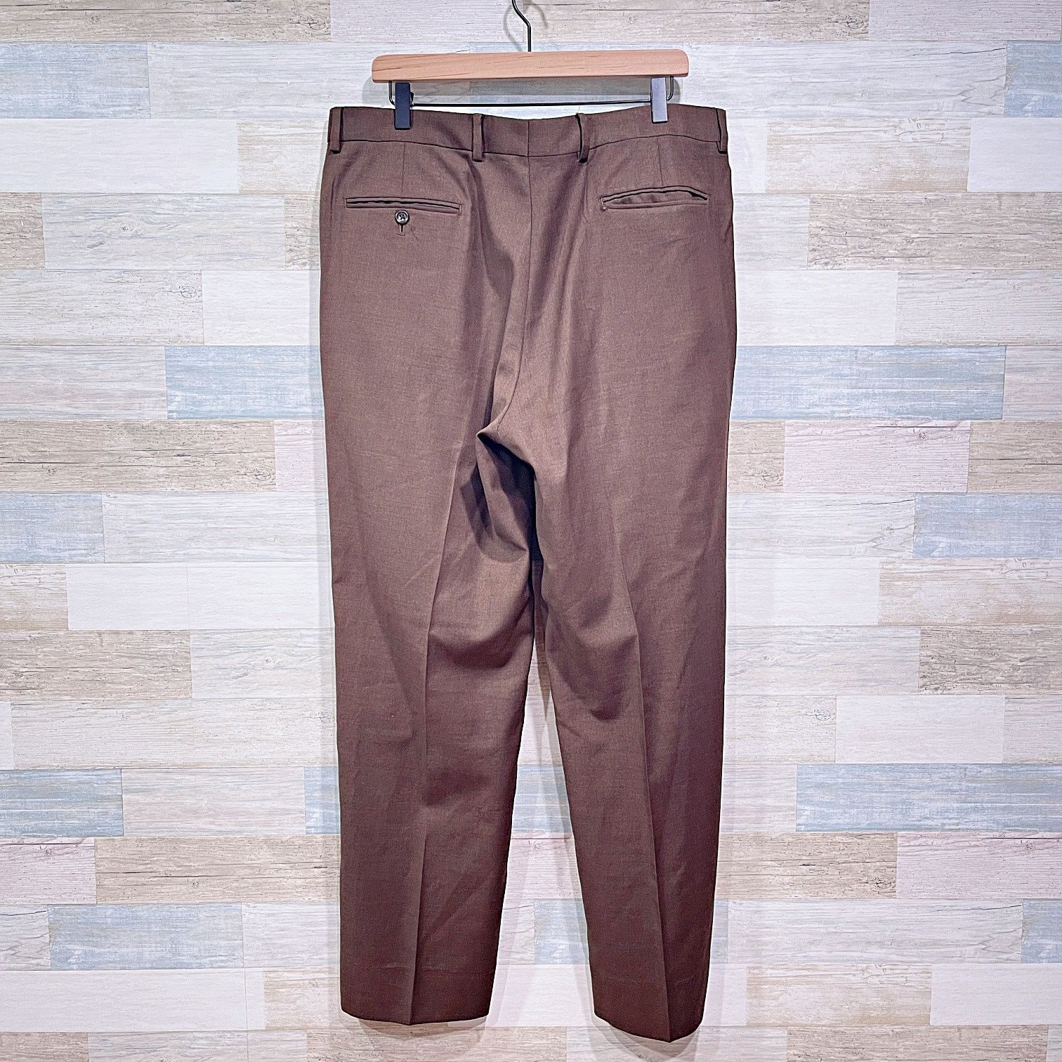 Jos. A. Bank Jos A Bank Wool 2 Piece Suit Brown Mens 43L Jacket 37L Pants Size 42L - 12 Thumbnail