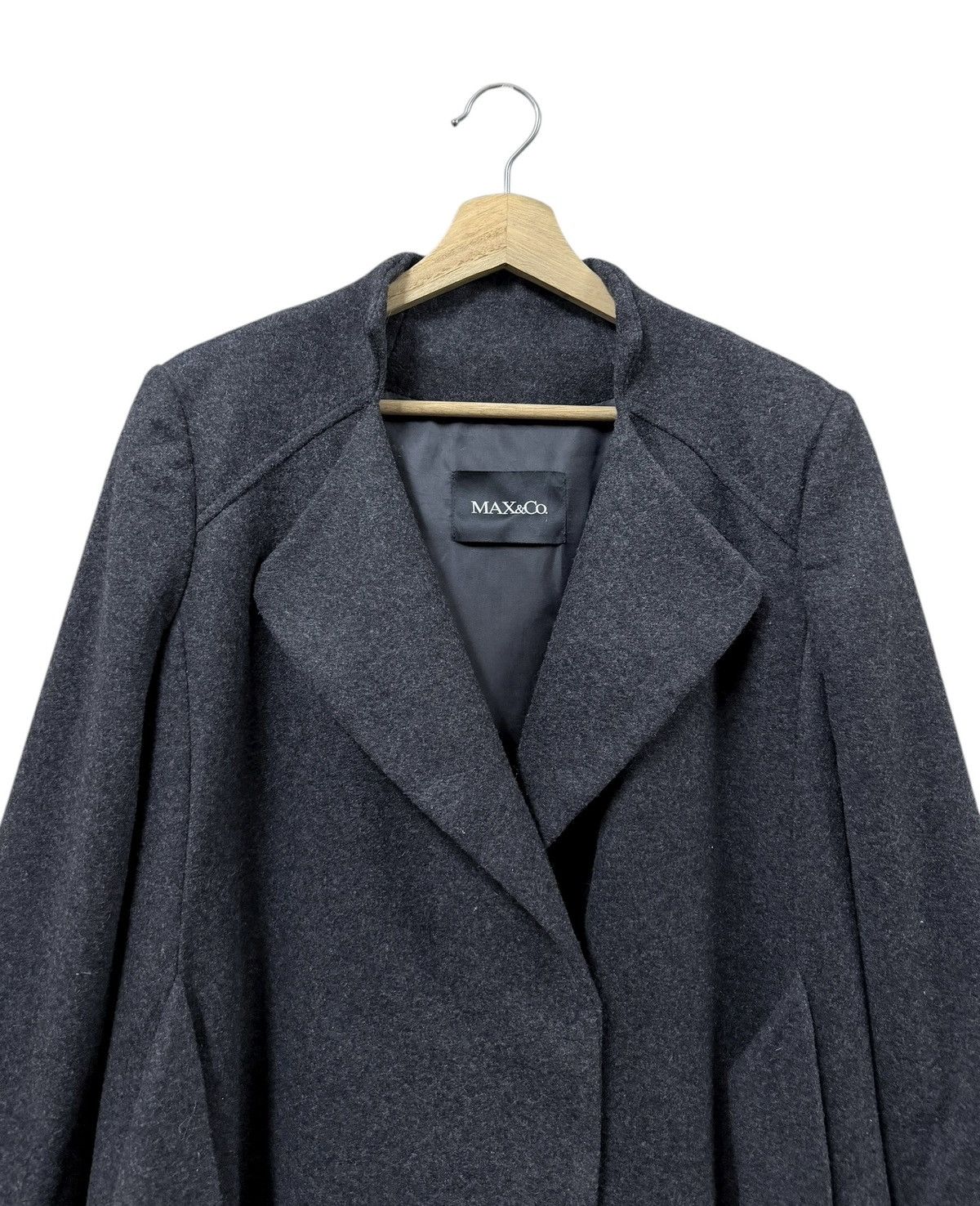 MM6 Max&Co Asymmetrical Wool Double Breasted Longjacket Belt Size US S / EU 44-46 / 1 - 3 Thumbnail