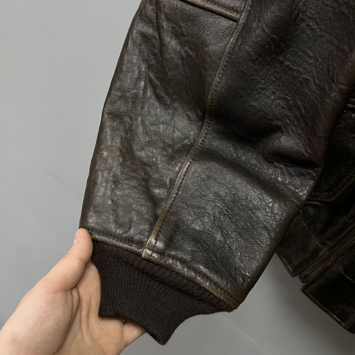 Avirex AVIREX Top Gun G-1 Bomber Flight Leather Jacket Vintage Size US L / EU 52-54 / 3 - 14 Thumbnail