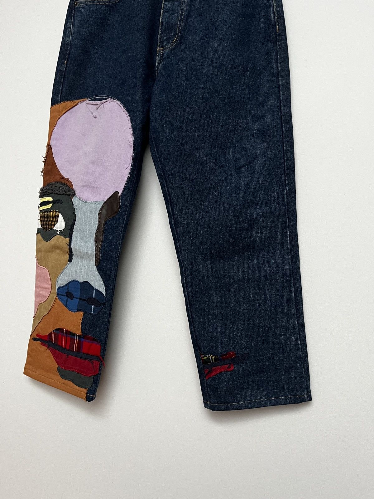 KidSuper Kid Super FW21 Stitched Face Jeans (unisex) Size US 30 / EU 46 - 23 Thumbnail