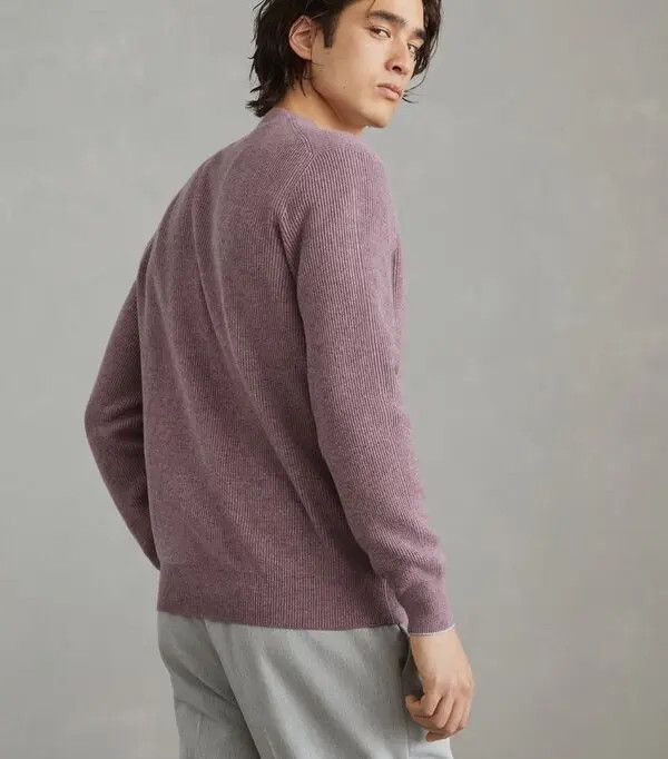 Brunello Cucinelli o1y0526 Cashmere Blend Sweater in Mauve Size US M / EU 48-50 / 2 - 4 Thumbnail