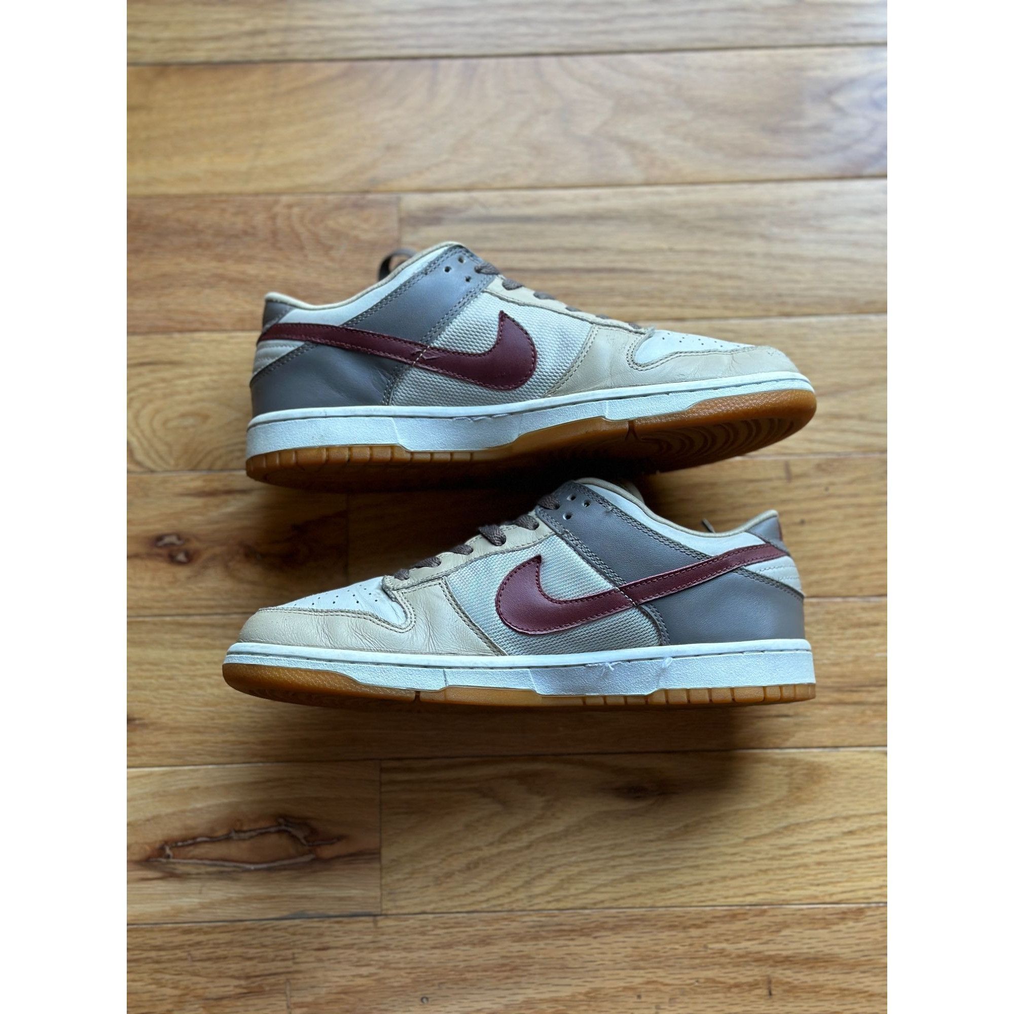 Nike 2003 NIKE DUNK LOW PRO SIZE 11 LIGHT BONE ROUGH RED 304714 1 Size US 11 / EU 44 - 2 Thumbnail