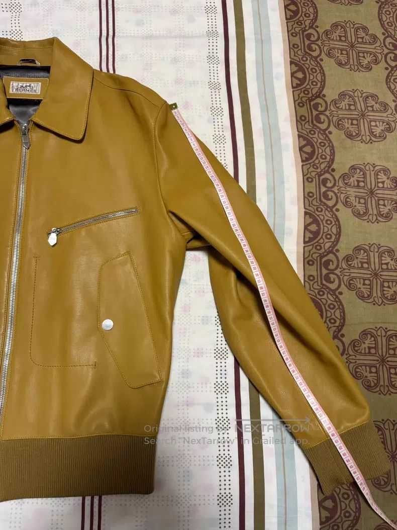 Hermes Hermes Cowhide Leather Jacket Size US L / EU 52-54 / 3 - 6 Thumbnail