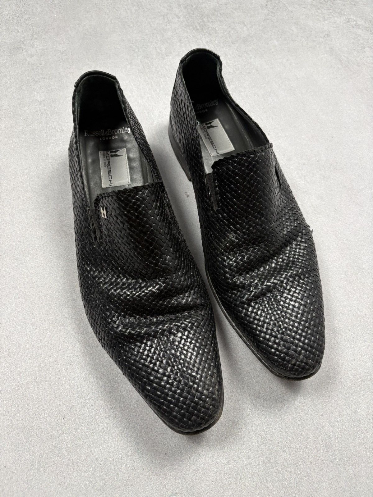 Moreschi Russell & Bromley x Moreschi Woven Leather Slip-On Shoes 42 Size US 9 / EU 42 - 1 Thumbnail