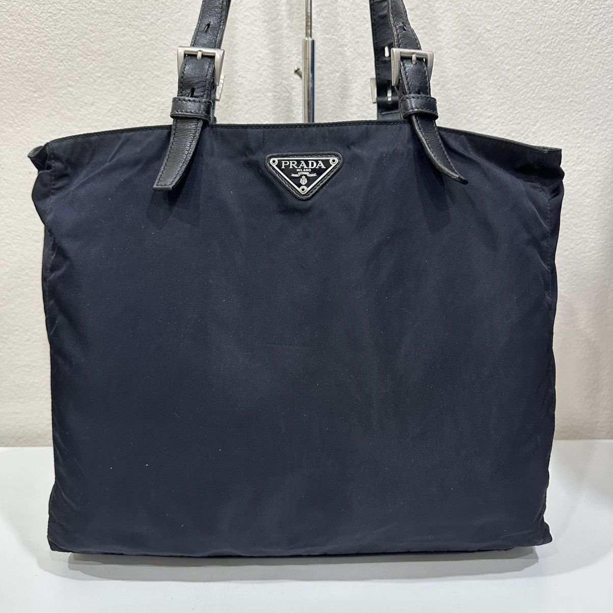 Prada PRADA NYLON TOTE BAG IN DARK BLUE Size ONE SIZE - 4 Thumbnail