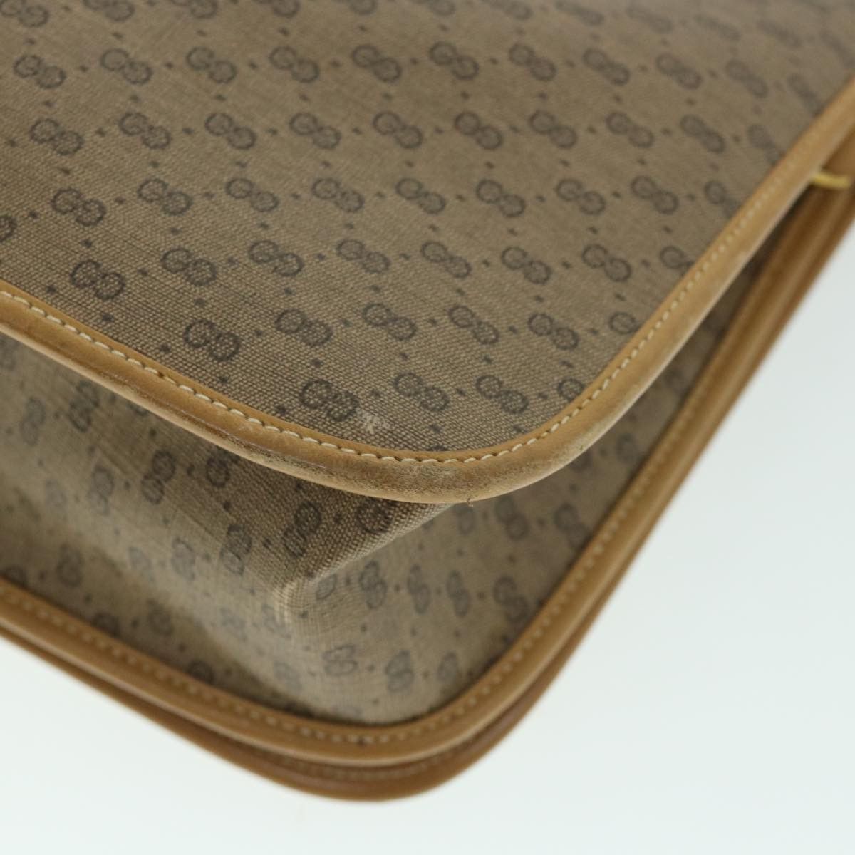 Gucci GUCCI Micro GG Canvas Web Sherry Line Shoulder Bag Beige Size ONE SIZE - 15 Thumbnail