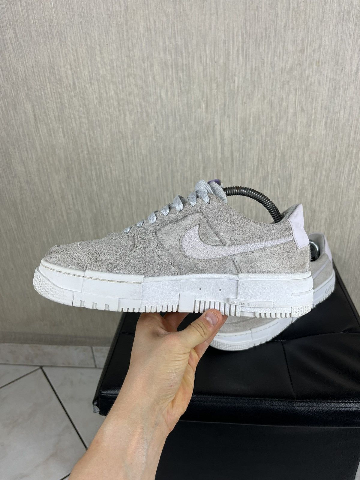 Nike Nike Air Force 1 one pixel suede velvet sneakers shoes lilac Size US 8.5 / EU 41-42 - 10 Thumbnail