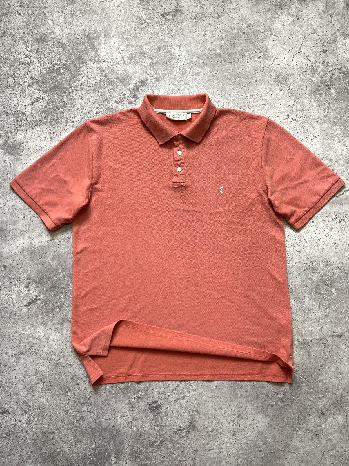 Yves Saint Laurent Vintage YSL Pink Polo Large Size US L / EU 52-54 / 3 - 1 Thumbnail