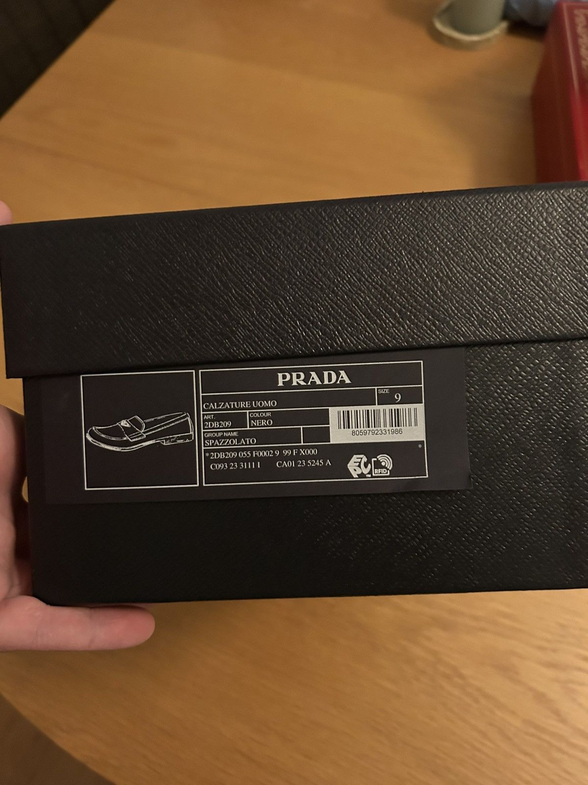 Prada Prada Leather Logo Loafers Size US 10 / EU 43 - 14 Thumbnail